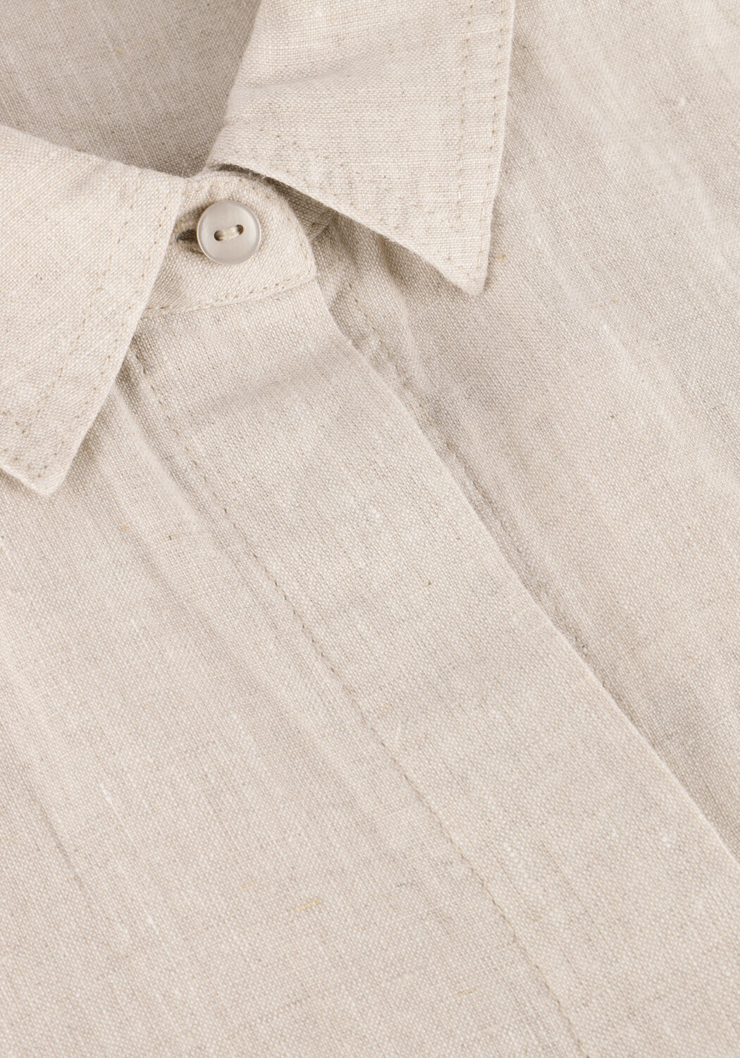 Zand BY-BAR Midi jurk BRUNO LINNEN DRESS - large