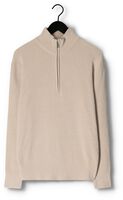 SELECTED HOMME Pull RODNEY LS HIGH NECK HALF ZIP W Blanc