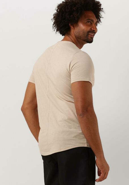 TOMMY JEANS T-shirt TJM SLIM JASPE C NECK en beige - large