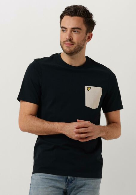 LYLE & SCOTT T-shirt CONTRAST POCKET T-SHIRT Bleu foncé - large