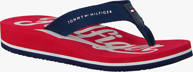 TOMMY HILFIGER Tongs BASEBALL PRINT FLIP FLOP en rouge  - large