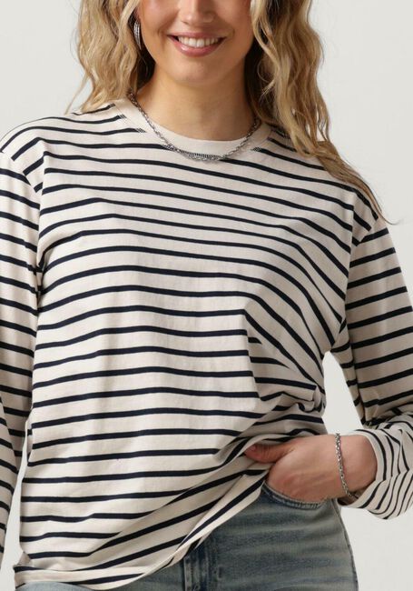 Blauwe ENVII Tops & T-shirts ENKULLA LS STRIPE 5310 - large