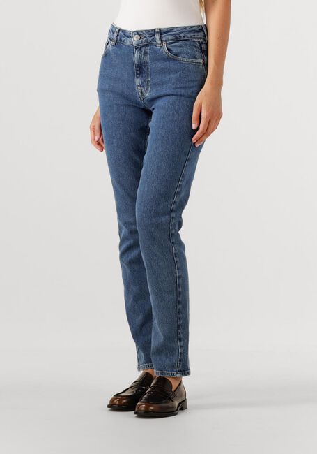 Donkerblauwe SELECTED FEMME Slim fit jeans SLFSLIM BEA-KORI MW JEANS - large