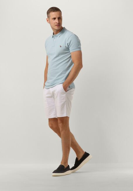 PS PAUL SMITH Polo MENS SLIM FIT SS POLO SHIRT ZEBRA Bleu clair - large