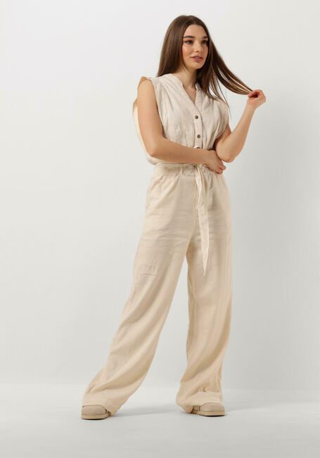 SUMMUM Combinaison JUMPSUIT COTTON LINEN STRETCH Blanc - large