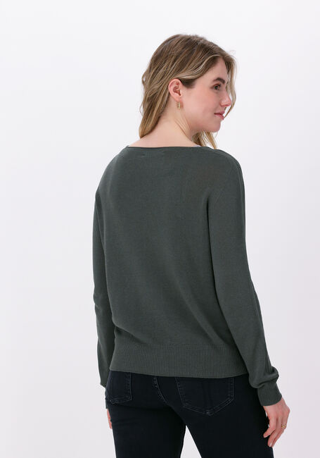 Groene SIMPLE Vest KNITTED SWEATER CARICE KNIT - large