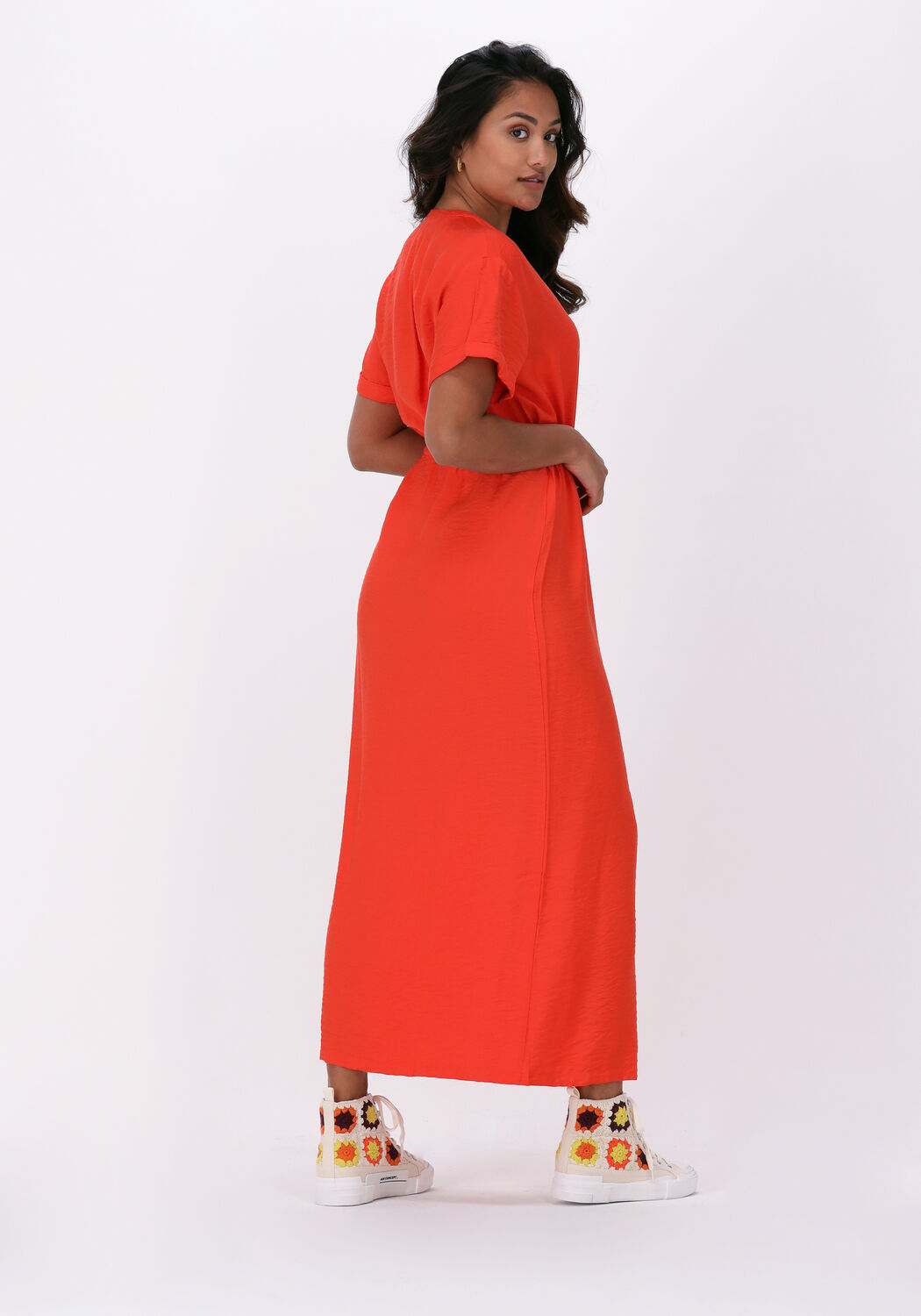 Maxi jurk oranje clearance