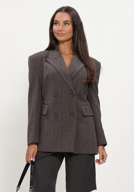 Bruine HAUTE L'AMITI&Eacute; Blazer WAIST FIT CHECK BLAZER - large