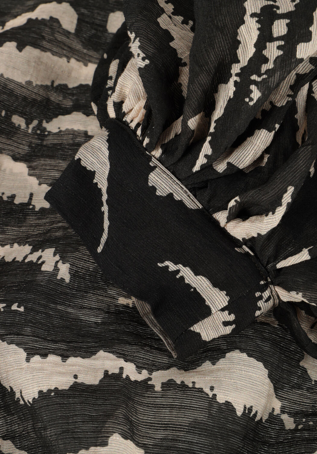 Zwarte BY-BAR  BELLA ZEBRA BLOUSE - large