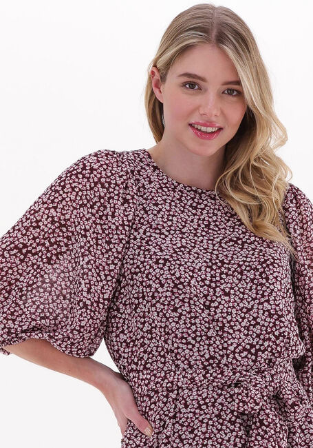 Cognac CATWALK JUNKIE Mini jurk DR DAWN FLOWERS - large