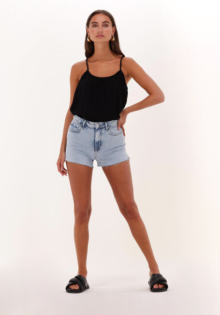 NA-KD RAW HEM SLIT DENIM SHORTS Jeans en bleu - large