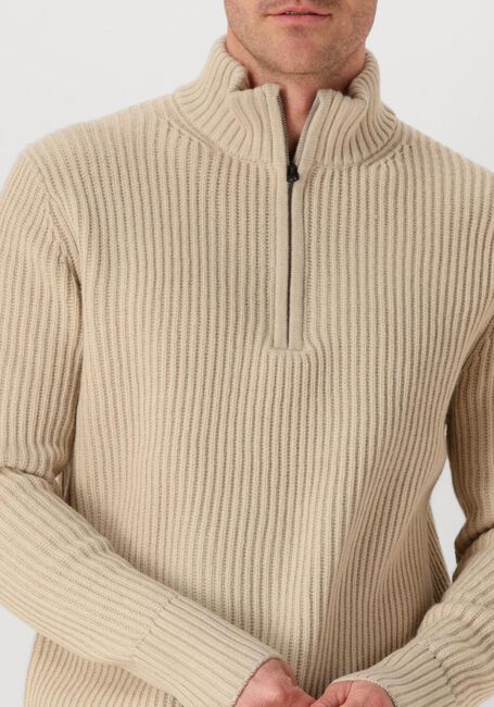 Beige G-STAR RAW Trui ESSENTIAL HALF ZIP KNIT - large