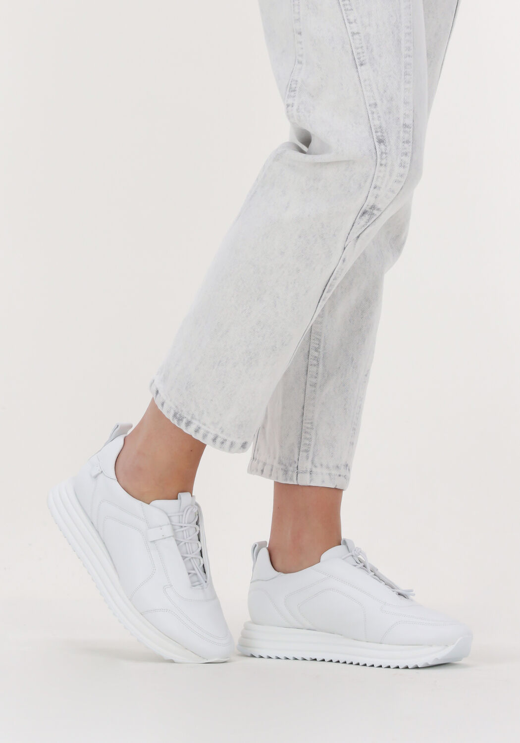 KENNEL & SCHMENGER 18730 Baskets basses en blanc - large