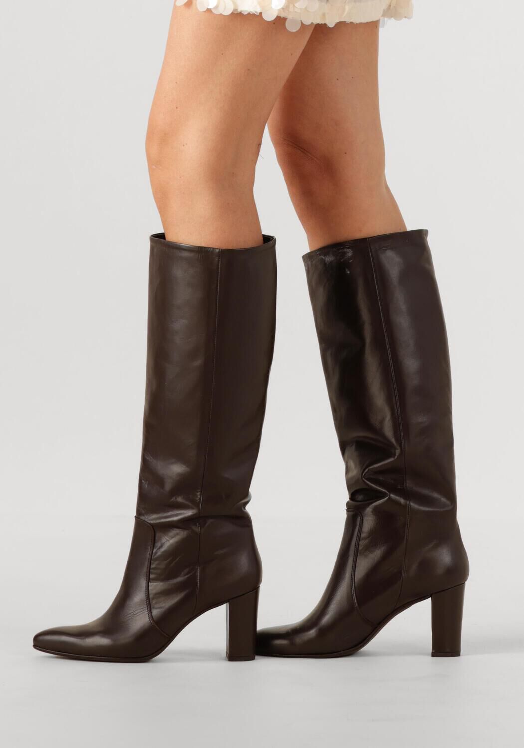 STEFANO LAURAN Bottes hautes 011-52 en marron - large