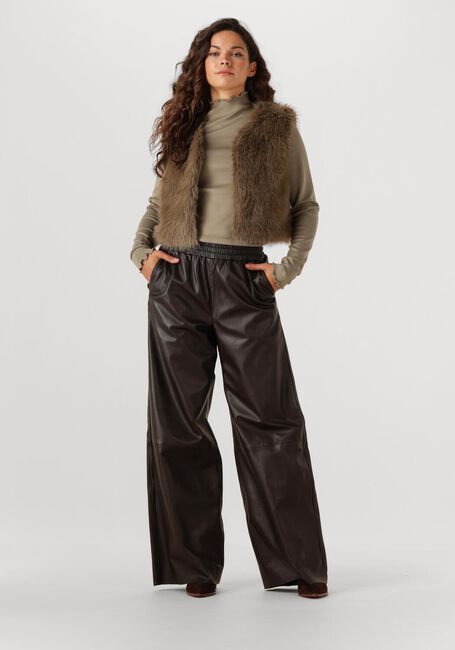 Taupe AIMEE THE LABEL Gilet ISLA - large