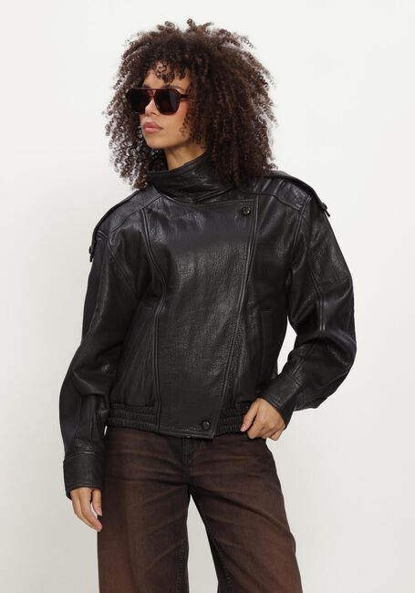 IBANA Veste en cuir JOZINE en noir - large