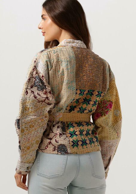 SISSEL EDELBO Kimono AURORA EMBROIDERY PATCHWORK JACKET en beige - large