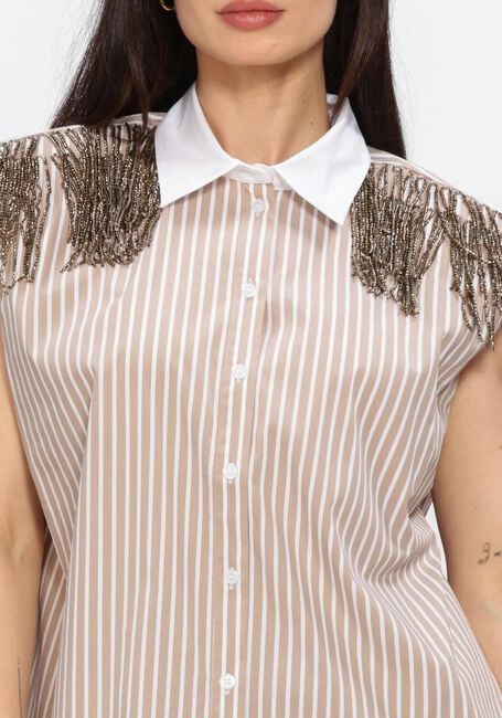 DANTE6 RHOBIN SLEEVELESS FRINGE DETAI SHIRT Blouses en beige - large