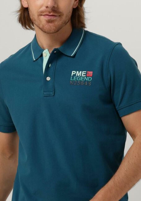 PME LEGEND Polo SHORT SLEEVE POLO STRETCH PIQUE PACKAGE en bleu - large