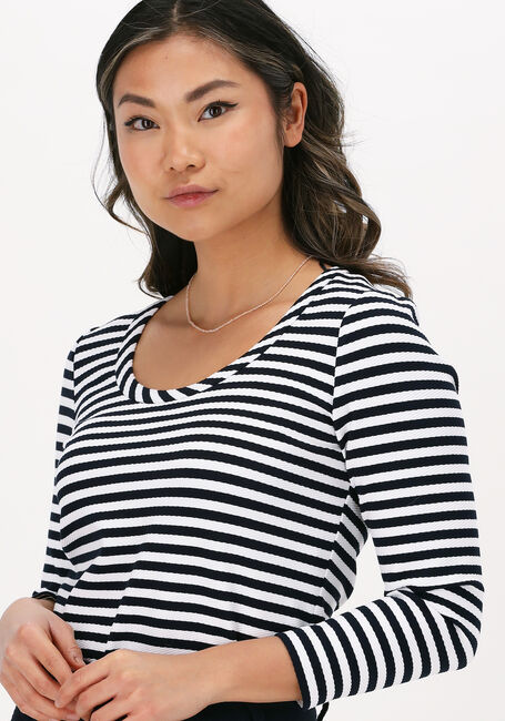 VANILIA Haut STRIPE ROUND en bleu - large