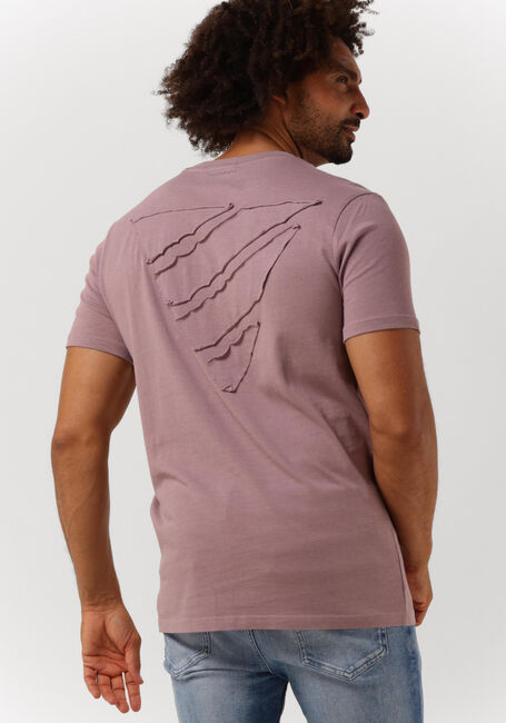 PUREWHITE T-shirt ORGANIC FABRIC T-SHIRT WITH TRAINGLE SELF FABRIC PATCH ON BACK Lilas - large