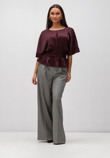 Bordeaux NEO NOIR  ANNEGRET HEAVY SATEEN BLOUSE - large