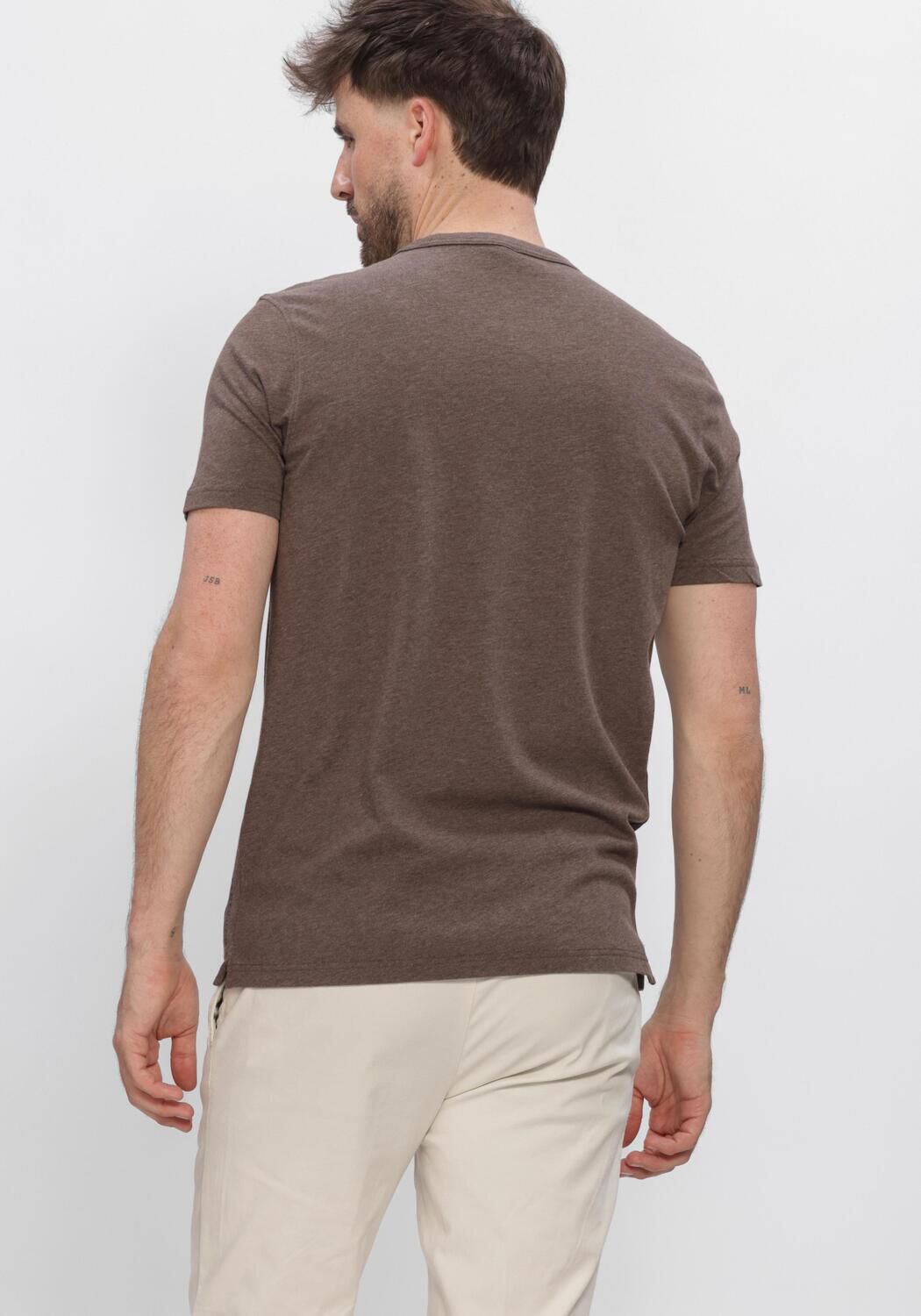 Bruine PROFUOMO T-shirt T-SHIRT CREW NECK JERSEY - large