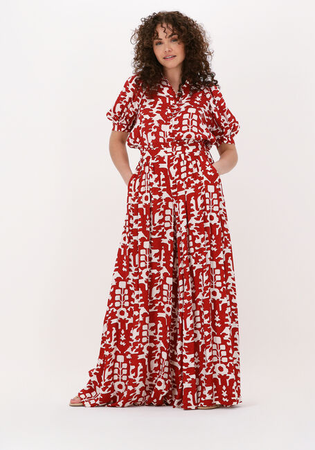 Rode IDANO Wijde broek JULES - large