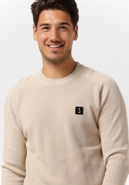 BUTCHER OF BLUE Pull LARSEN CREW KNIT en beige - large