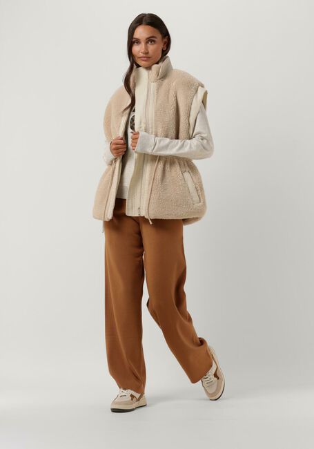 10DAYS Gilet REVERSIBLE WAISTED TEDDY VEST en beige - large