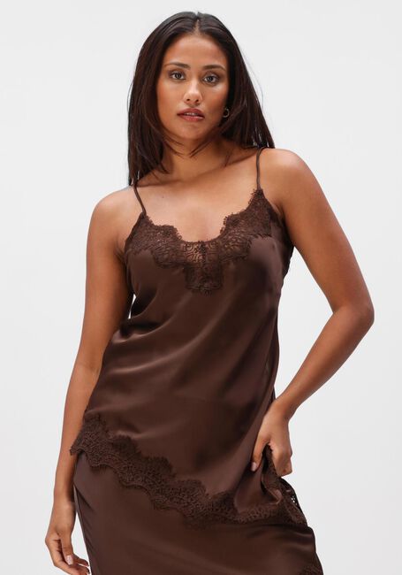 HAUTE L'AMITI&Eacute; NAOMI ASYM LINGERIE TOP Hauts & T-shirts en marron - large
