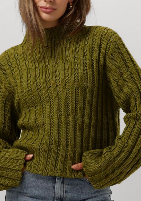MODSTRÖM Pull FELIPEMD SHORT T-NECK en vert - large