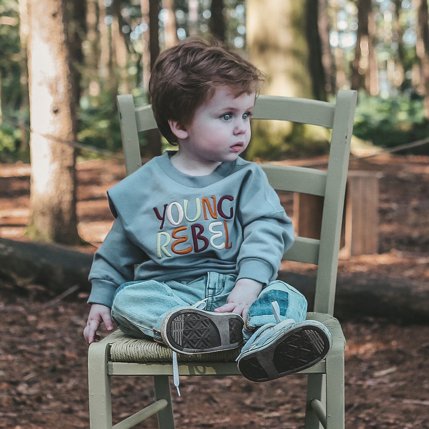 YOUR WISHES Chandail SOLID WIDE SWEATER en gris - large