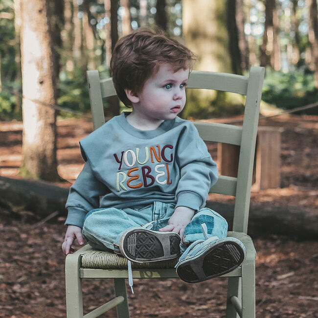 YOUR WISHES Chandail SOLID WIDE SWEATER en gris - large