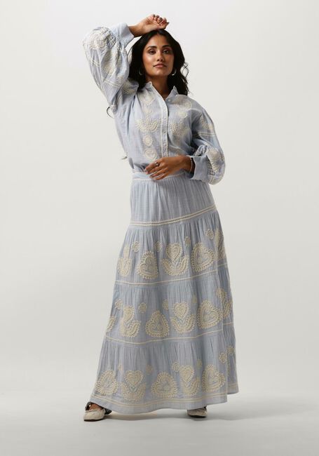ANTIK BATIK Jupe maxi RONY SKIRT Bleu clair - large
