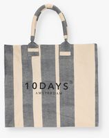 10DAYS CANVAS BAG STRIPES Shopper en beige