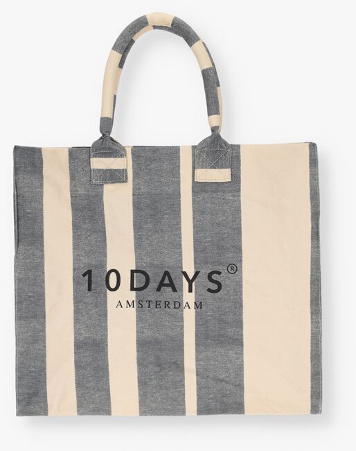 10DAYS CANVAS BAG STRIPES Shopper en beige - large