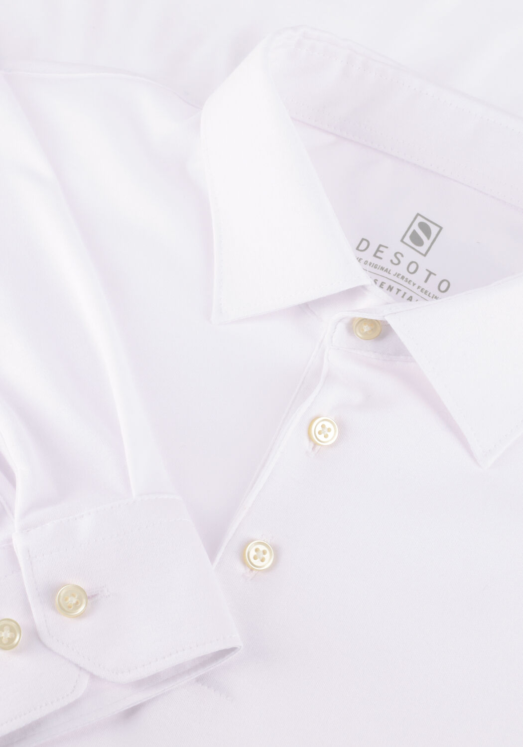 DESOTO Polo ESSENTIAL POLO KENT 1/1 en blanc - large