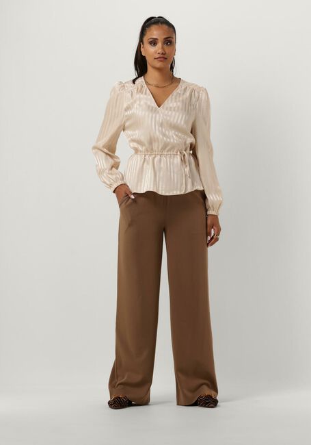 Beige ANOTHER LABEL  LYS TOP L/S - large