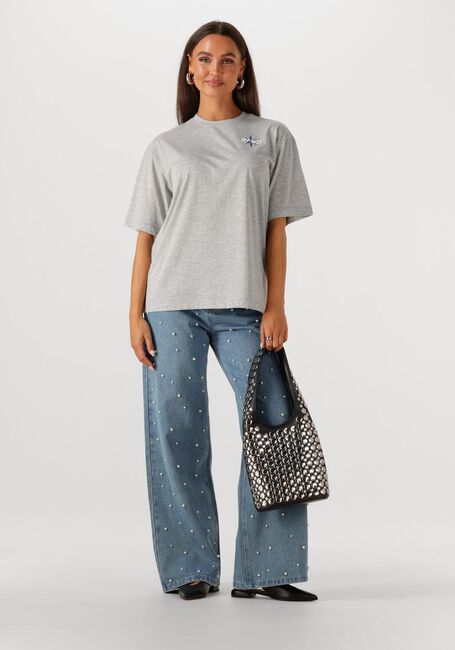 Grijze REFINED DEPARTMENT T-shirt MAGGY - large
