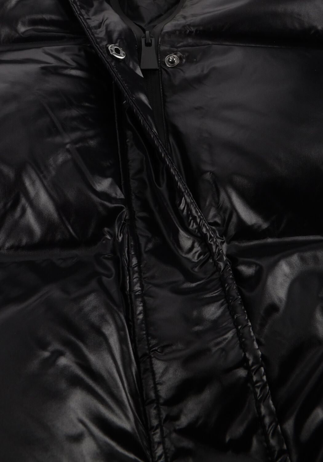 Zwarte NEO NOIR Gewatteerde jas RHEA SHINY PUFFER JACKET - large