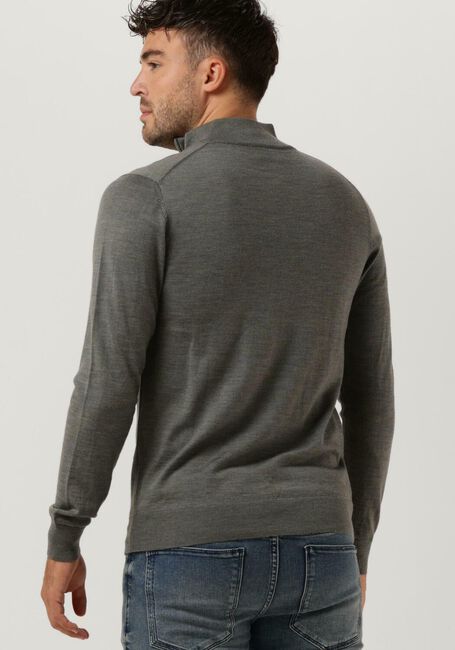 PROFUOMO Col roulé PULLOVER HALFZIP en vert - large