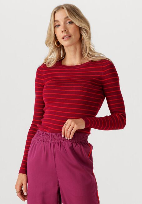 YDENCE Haut KNITTED TOP DEVINA Bordeaux - large