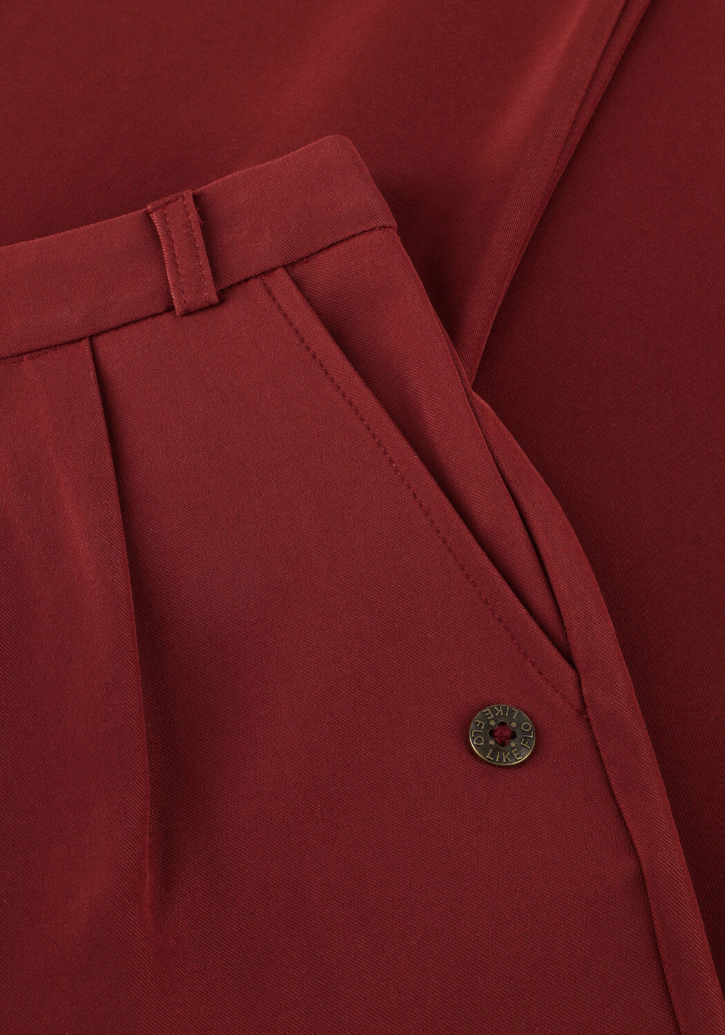 LIKE FLO Pantalon large FAB FLO PANTALON Bordeaux - large