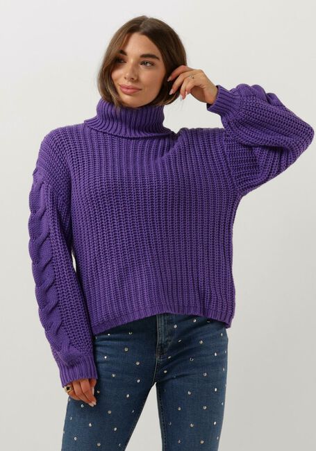 Y.A.S. Col roulé YASSANNE LS KNIT ROLLNECK PULLOVER en violet - large