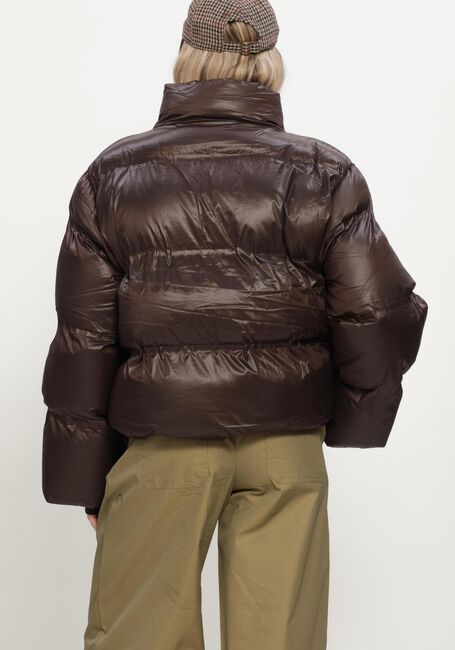 NEO NOIR Veste matelass&eacute; RHEA SHINY PUFFER JACKET en marron - large