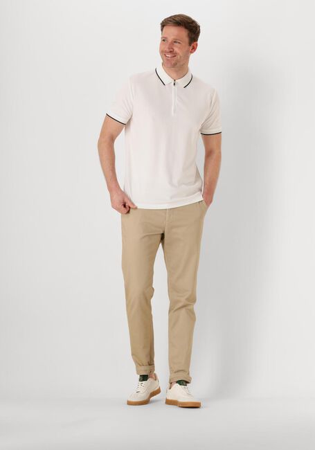 Witte SELECTED HOMME Polo SLHFAVE SPORT ZIP SS POLO NOOS - large