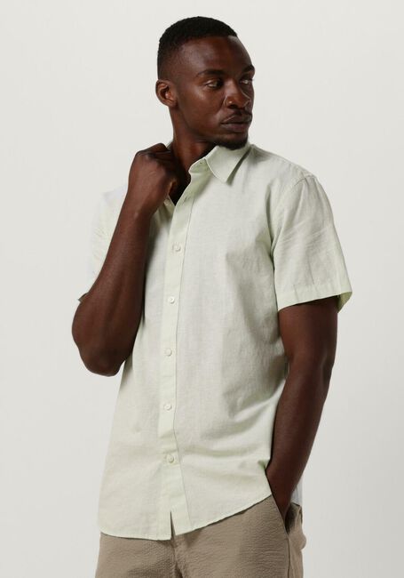 SELECTED HOMME Chemise décontracté SLHSLIMNEW-LINEN SHIRTS SS CLASSIC W en vert - large
