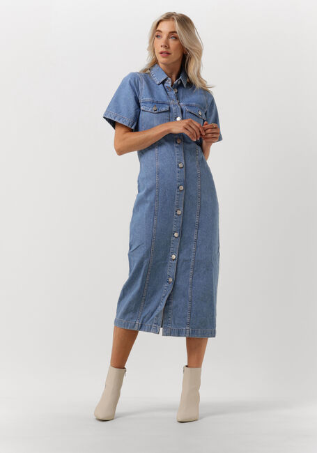 ENVII Robe midi ENMASS SS DRESS 6863 en bleu - large