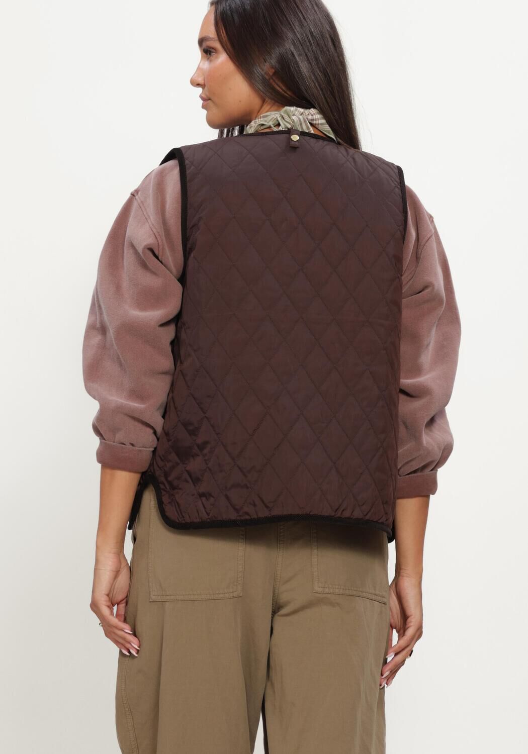 BARBOUR Veste sans manches REIMAGINED ICONS REVERSIBLE TARTAN QUILTED LINER en multicolore - large